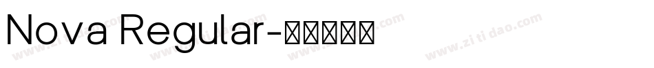 Nova Regular字体转换